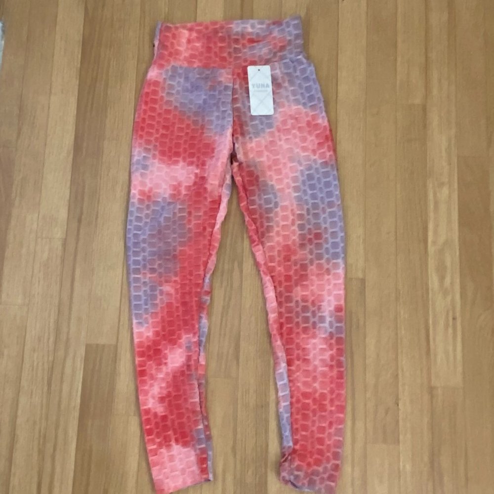 YUNA FASHION Scrunch Butt Mermaid Scales Leggings Size S/M